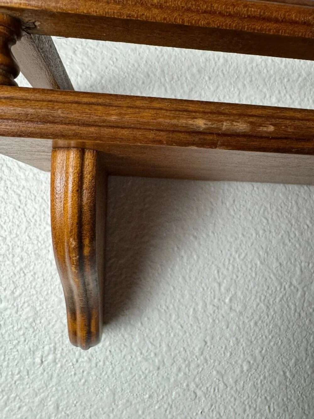 Vintage Wood Shelf Display Balustrade 24